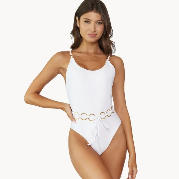 PQ SWIM Water Lily Link Belted One Piece - Picture 3 of 14